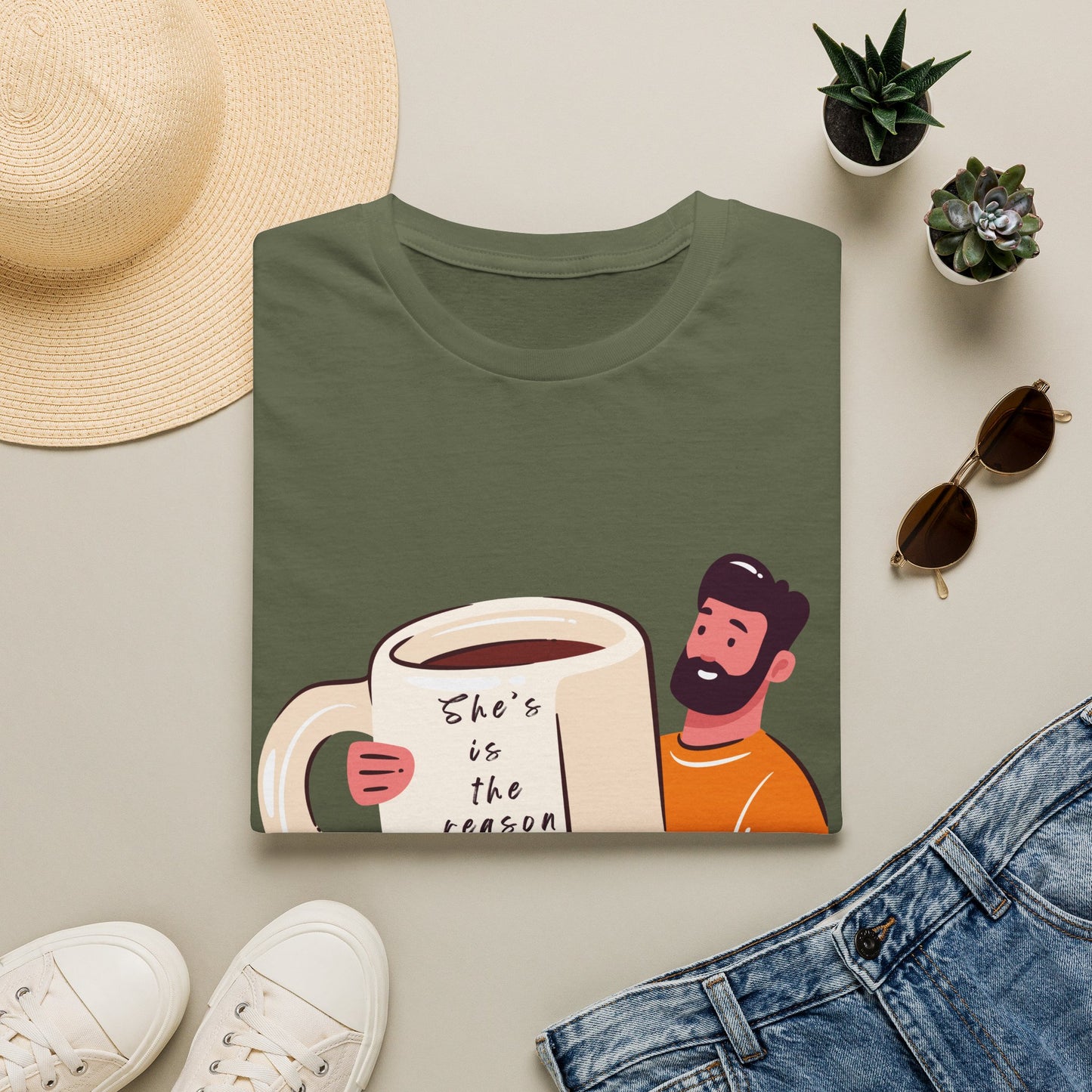 Coffee Lover T-Shirt — Coffee Mug Tee, Cute couple T-shirt, Funny T-shirt, Funny meme T-shirt, Relationship T-shirt