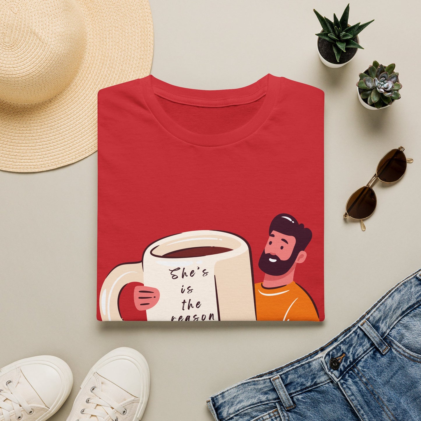 Coffee Lover T-Shirt — Coffee Mug Tee, Cute couple T-shirt, Funny T-shirt, Funny meme T-shirt, Relationship T-shirt