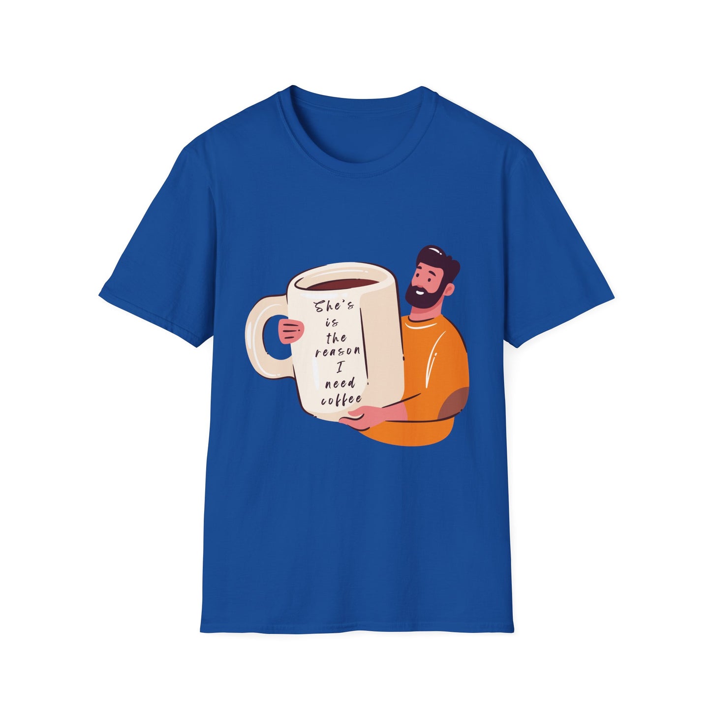 Coffee Lover T-Shirt — Coffee Mug Tee, Cute couple T-shirt, Funny T-shirt, Funny meme T-shirt, Relationship T-shirt