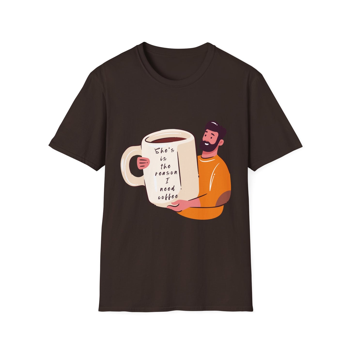 Coffee Lover T-Shirt — Coffee Mug Tee, Cute couple T-shirt, Funny T-shirt, Funny meme T-shirt, Relationship T-shirt