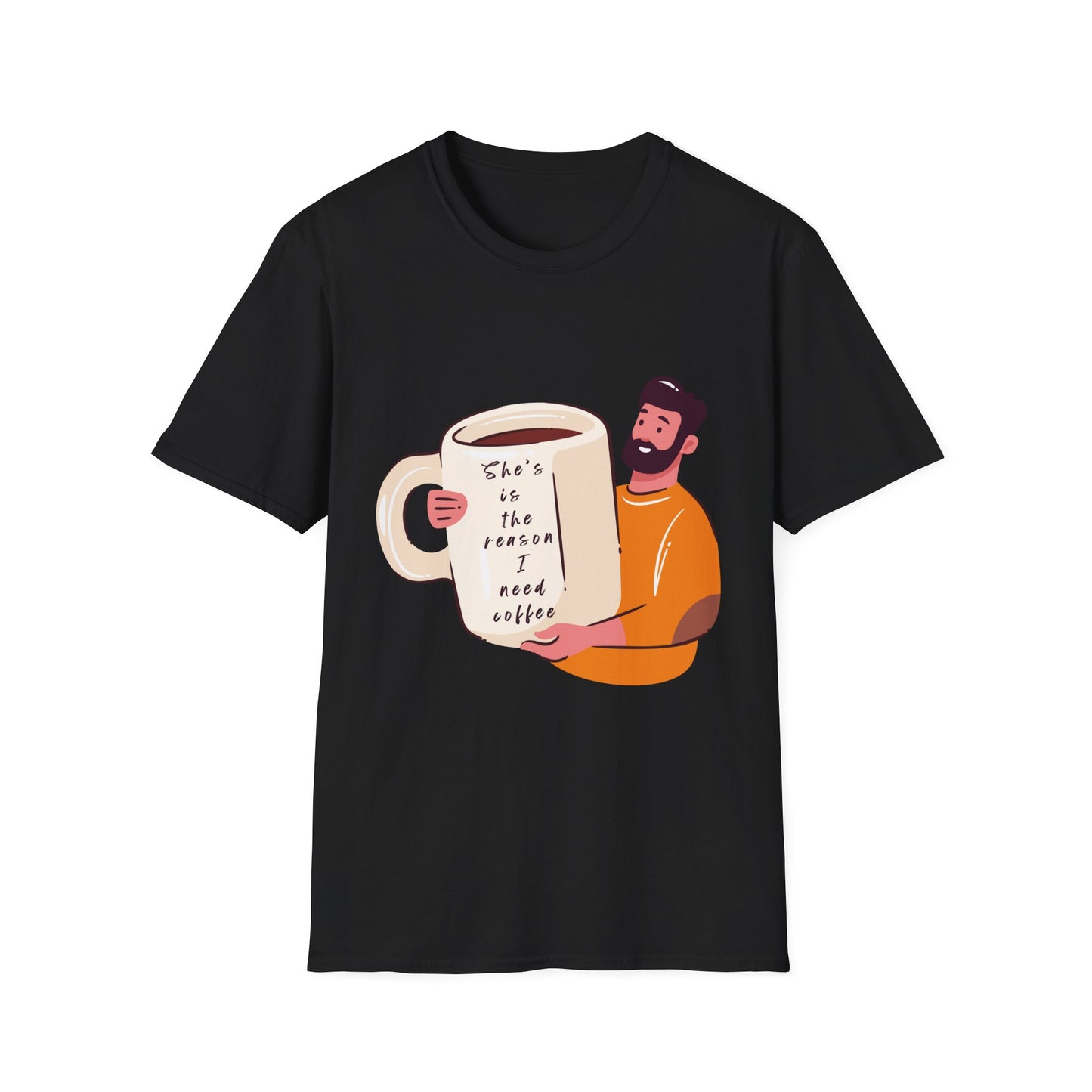 Coffee Lover T-Shirt — Coffee Mug Tee, Cute couple T-shirt, Funny T-shirt, Funny meme T-shirt, Relationship T-shirt