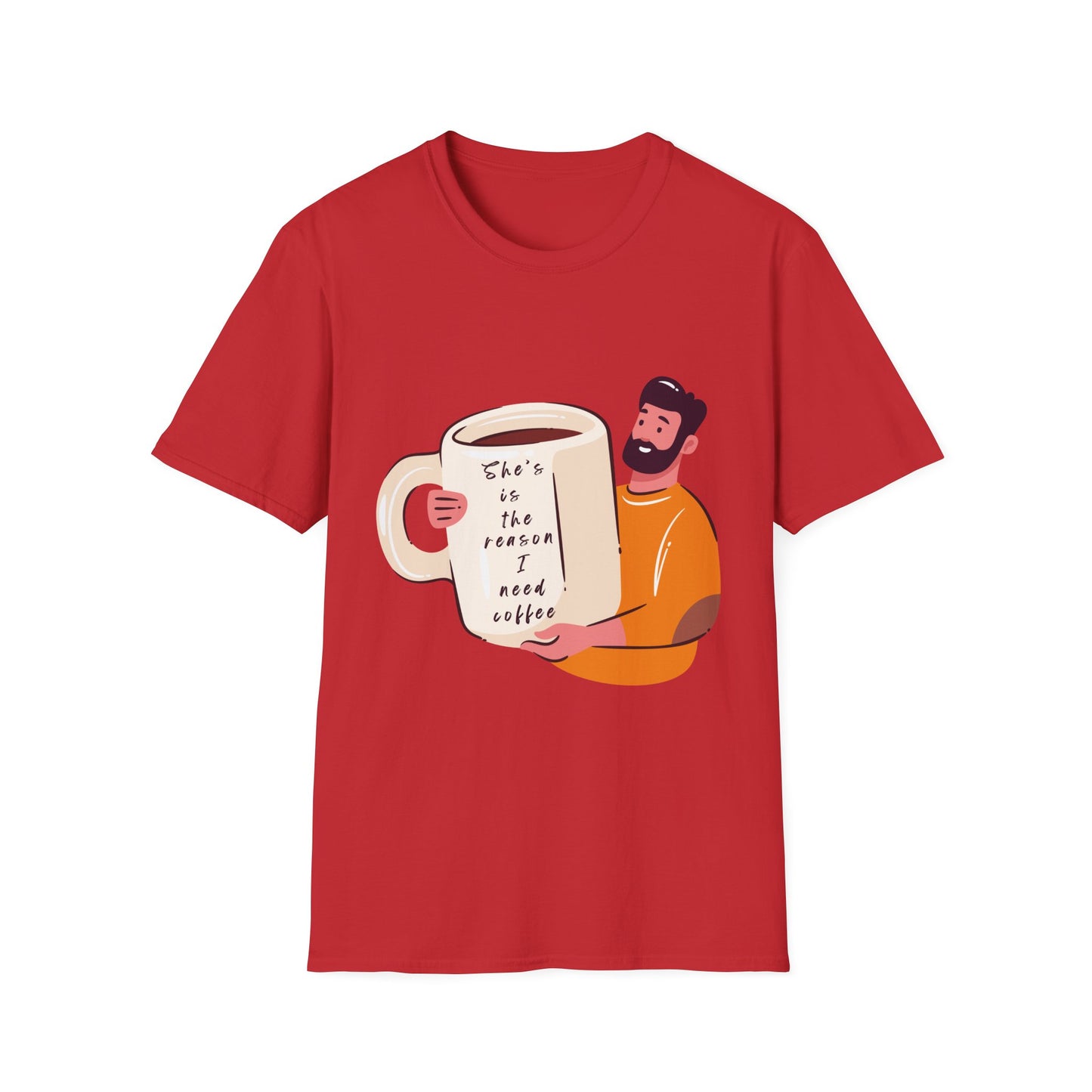 Coffee Lover T-Shirt — Coffee Mug Tee, Cute couple T-shirt, Funny T-shirt, Funny meme T-shirt, Relationship T-shirt
