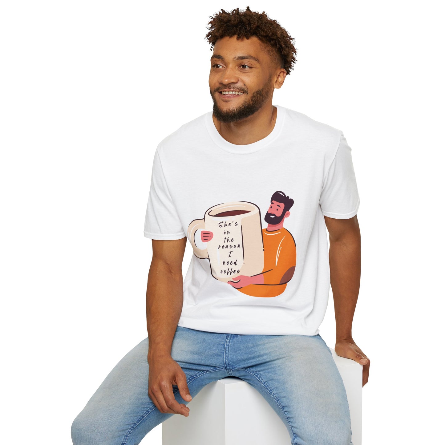 Coffee Lover T-Shirt — Coffee Mug Tee, Cute couple T-shirt, Funny T-shirt, Funny meme T-shirt, Relationship T-shirt