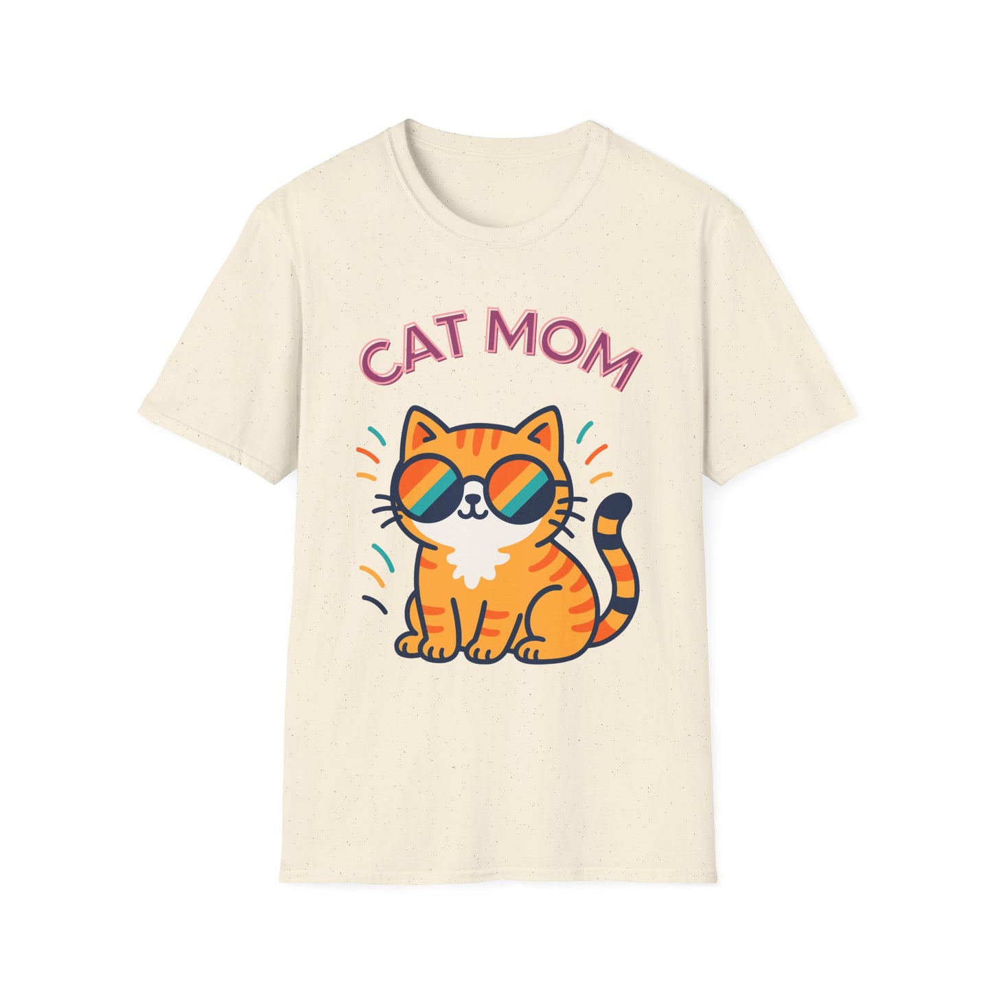 Cat Mom T-Shirt — Cute Sunglasses Kitty Tee for Cat Lovers, Pet Tshirt, Pet lover Tshirt, Cute animal Tshirt