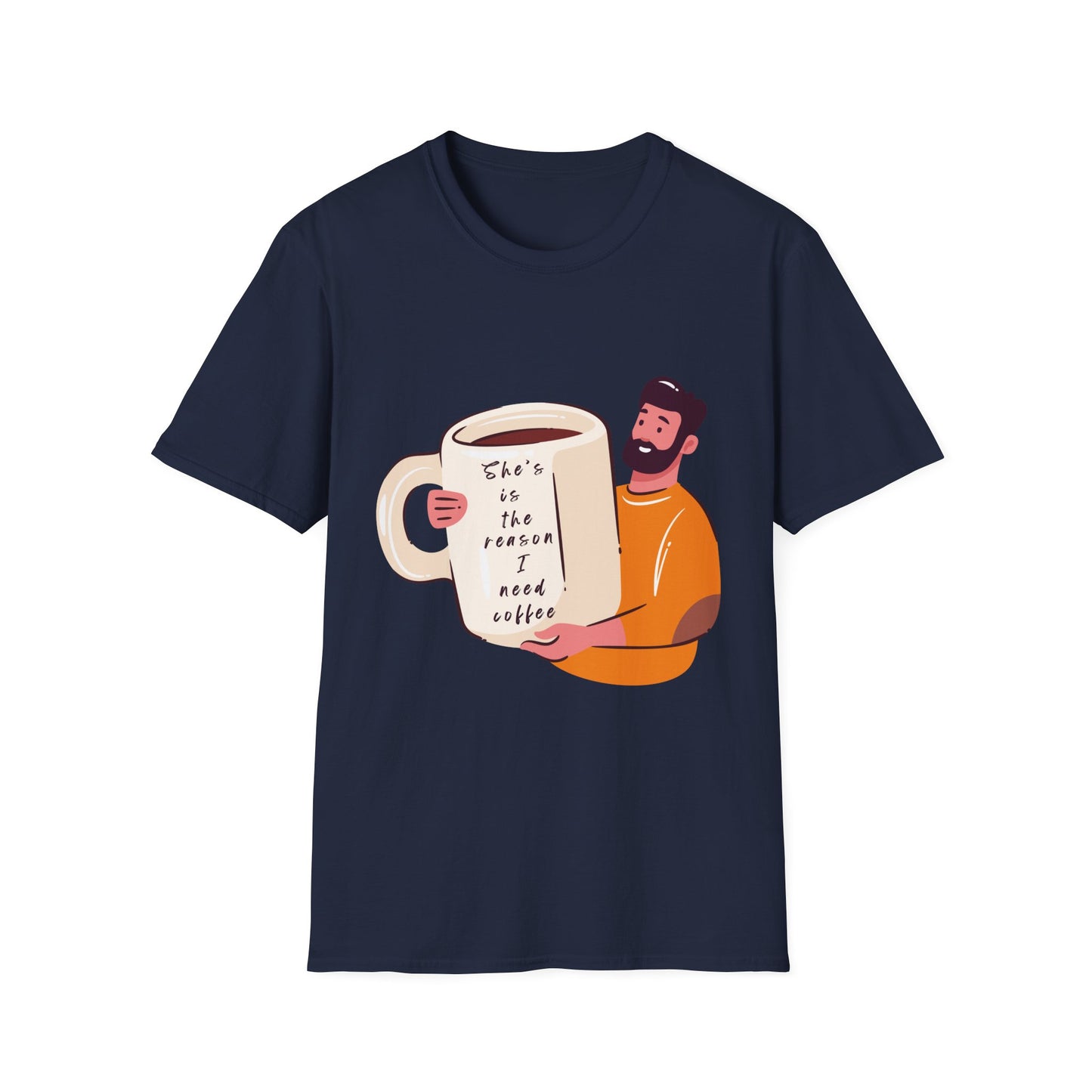 Coffee Lover T-Shirt — Coffee Mug Tee, Cute couple T-shirt, Funny T-shirt, Funny meme T-shirt, Relationship T-shirt