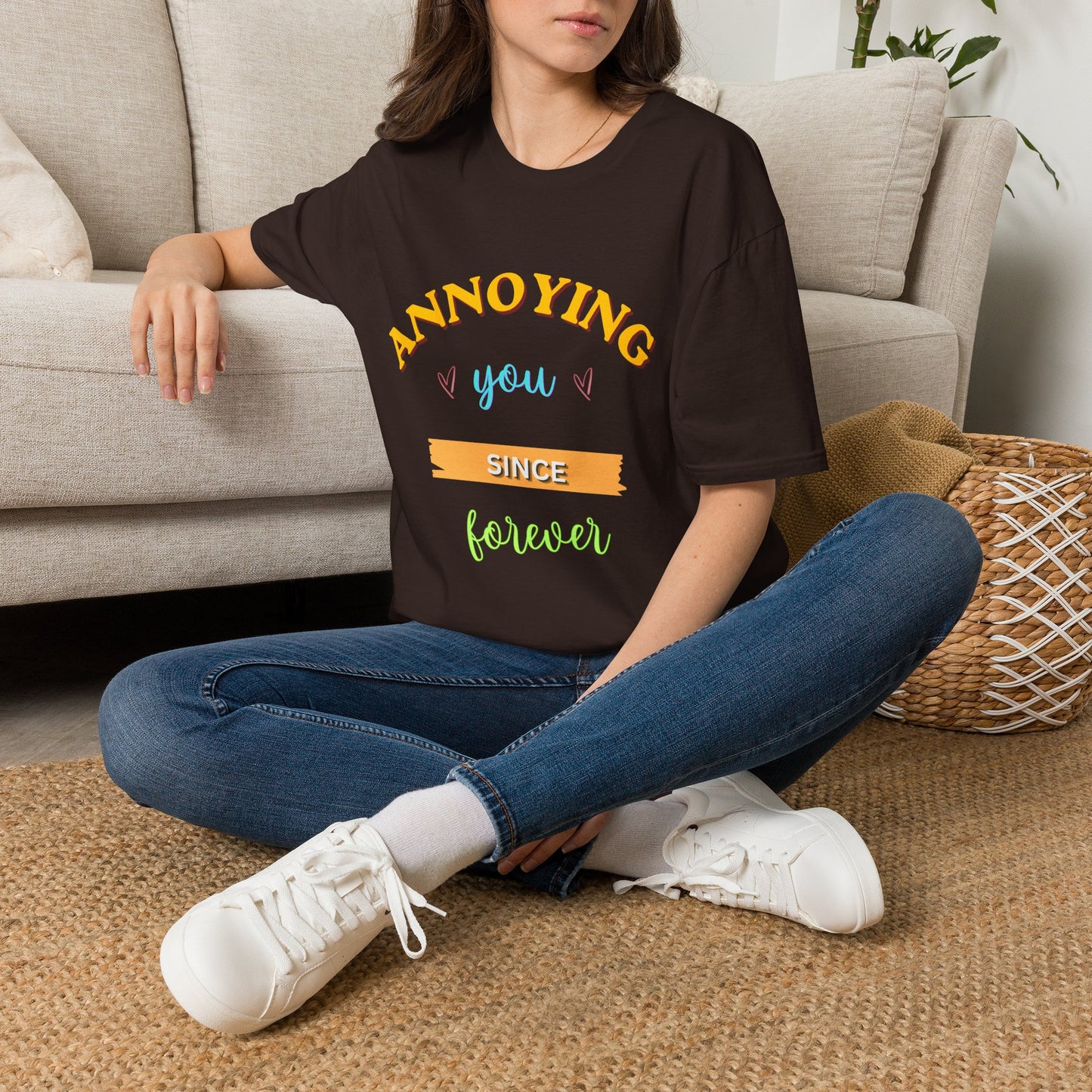 Annoying you since forever T-Shirt — Couple Tee, Funny Tshirt, Meme Tshirt, Relationship Tshirt